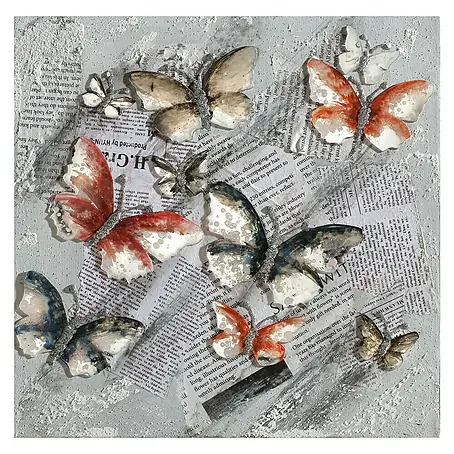 Cuadro pintado a mano Dipinto Butterflies 2