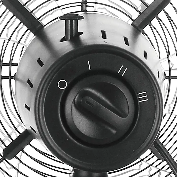 PR Klima Ventilador de sobremesa Belize - Negro, 30 cm, 35 W, 2.167 m³/h