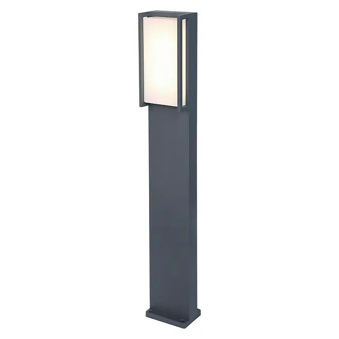 Lutec Baliza exterior LED Qubo - 18 W, L x An x Al: 75 x 9,2 x 11 cm, Antracita, IP54