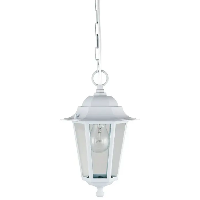 Lámpara para exterior colgante Orlando - 1 luz, 60 W, IP44, Blanco