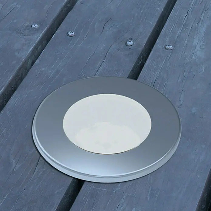 Lutec Foco de jardín LED Hony Deck - 1 W, Altura: 4,6 cm, Aluminio