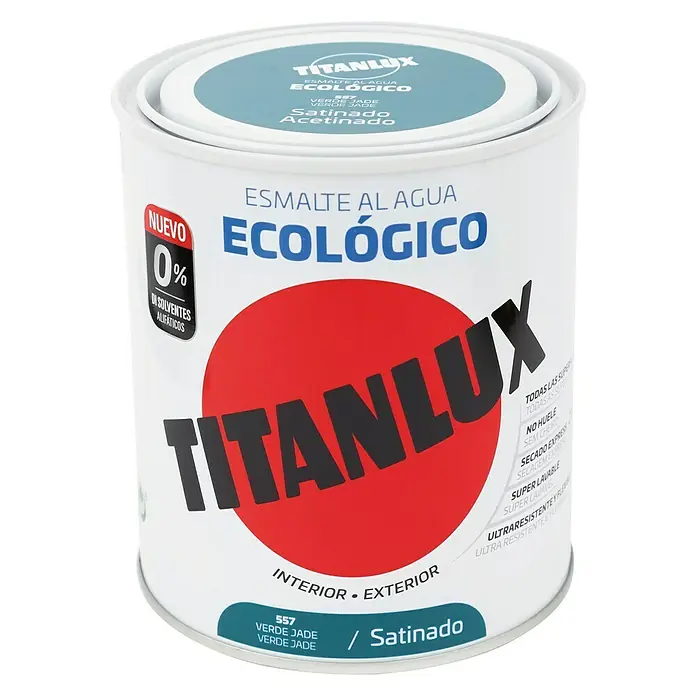 Titanlux Esmalte de color Eco - Verde jade, 750 ml, Satinado
