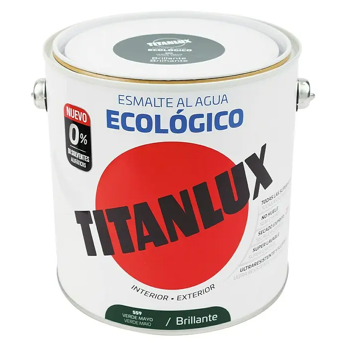 Titanlux Esmalte de color Eco - Verde mayo, 2,5 l, Brillante