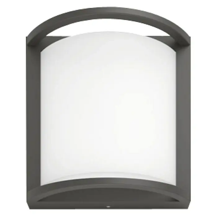 Philips Aplique exterior LED Samondra - 12 W, 90 x 190 x 190 mm, Antracita, Blanco, IP44