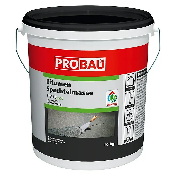 Probau Bitumenspachtelmasse - 10 kg, Lösemittelfrei
