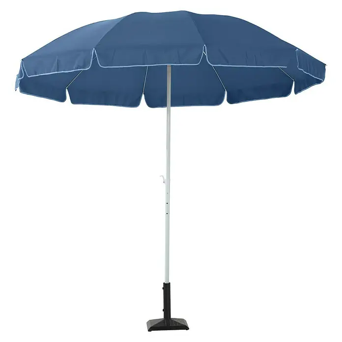 Sunfun Balkonschirm Provence II - Blau, Durchmesser: 200 cm - Vorderansicht
