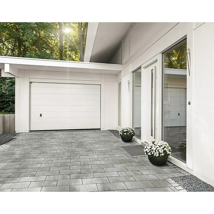 EHL Pflasterstein Cala Klassik - Weiß/Anthrazit nuanciert, 40 x 16 x 6 cm, Rechteckig