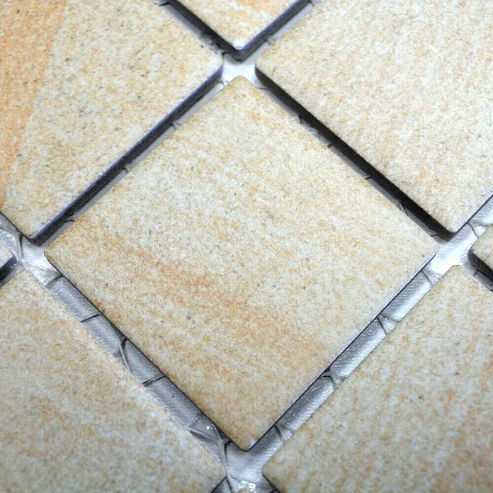 Mosaikfliese Quadrat AI SO 98 - 29,8 x 29,8 cm, Beige, Matt - Detailaufnahme