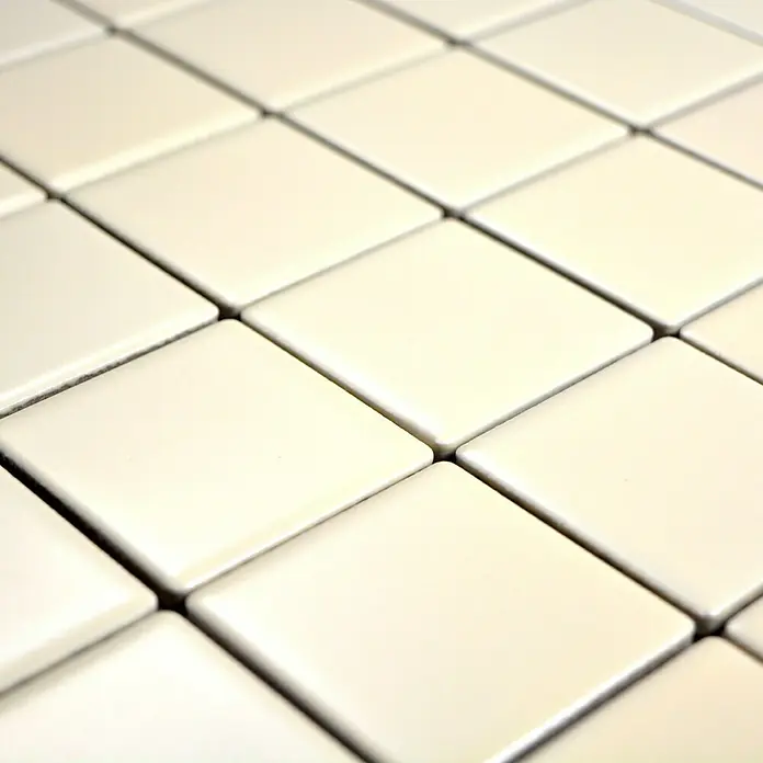 Mosaikfliese Quadrat Uni CD 272 - 29,8 x 29,8 cm, Beige, Matt - Detailaufnahme