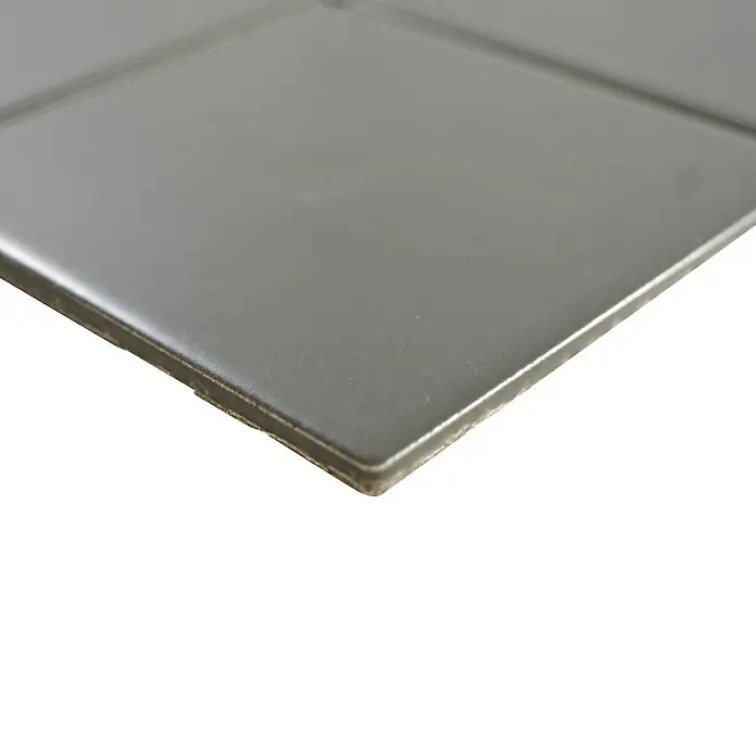 Mosaikfliese Quadrat Uni CQ 115 - 29,8 x 29,8 cm, Grau, Matt - Detailaufnahme
