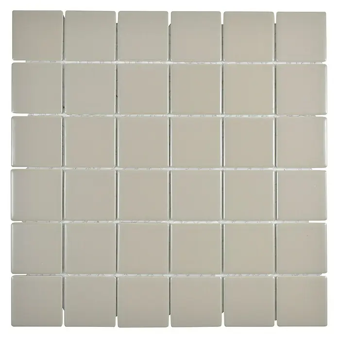 Mosaikfliese Quadrat Uni CD 292 - 29,8 x 29,8 cm, Beige/Braun, Matt - Ansicht von oben
