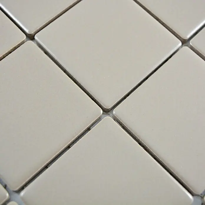 Mosaikfliese Quadrat Uni CD 292 - 29,8 x 29,8 cm, Beige/Braun, Matt - Detailaufnahme