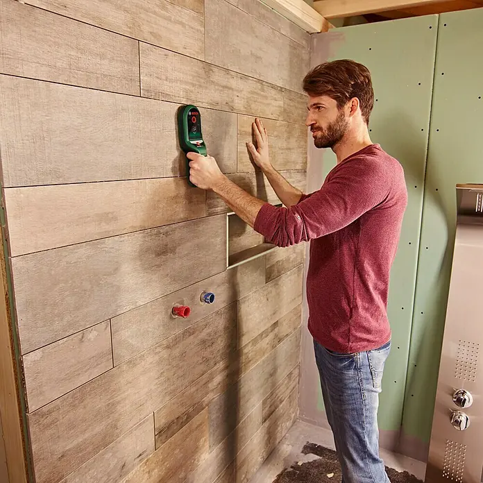 Bosch Ortungsgerät Universal Detect - Erfassungstiefe: Max. 100 mm Metallobjekte - Anwendungsbeispiel
