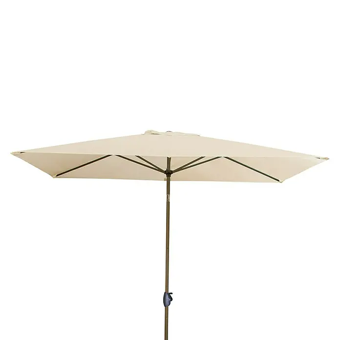 Derby Basic Lift Sonnenschirm Neo - Natur, L x B: 240 x 200 cm - Vorderansicht