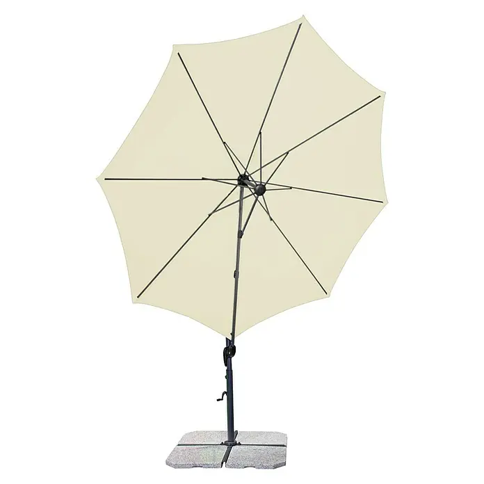 Derby Ravenna Pendelschirm Smart - Natur, Durchmesser: 293 cm - Ansicht von unten