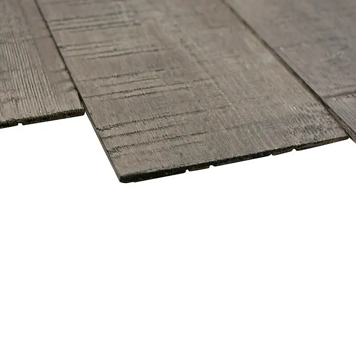 Houten paneel Woodland - Grenen, 90 x 12,8 cm, Athens Dark, Zelfklevend - Zijaanzicht rechts
