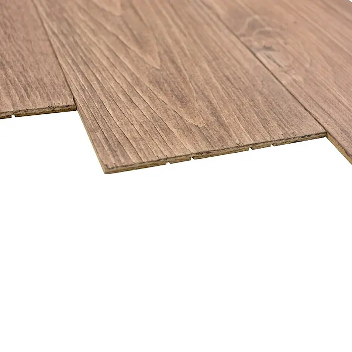 Houten paneel Woodland - Grenen, 90 x 12,8 cm, Chestnut Brown, Zelfklevend - Zijaanzicht rechts