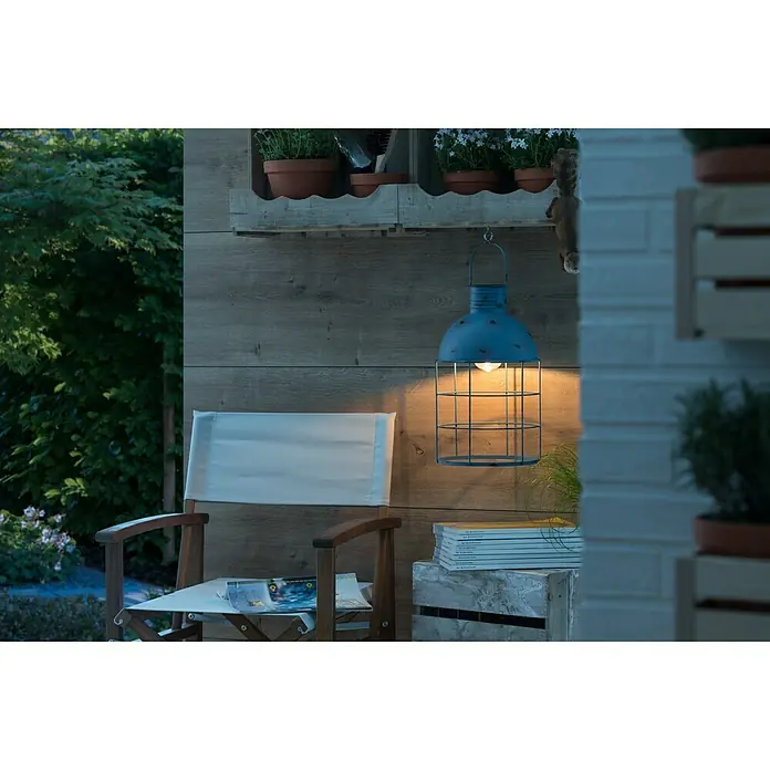 BAUHAUS LED-Solar-Dekoleuchte Gabbia - 2 x 0,06 W, Grau, Ø x H: 25 x 50 cm