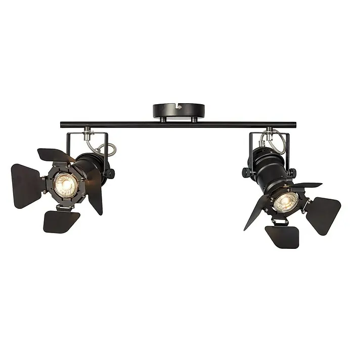 Regleta LED Studio - 4 W, L x An x Al: 35,5 x 23 x 16,5 cm, Negro, Blanco neutro