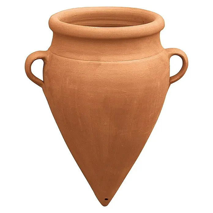 Maceta colgante para flores Anfora - Dimensiones externas (Ø x Al): 18 x 30 cm, Materiales naturales, Rojo