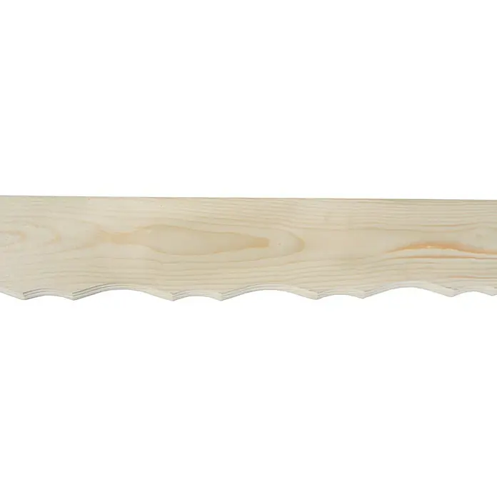 Zierblende - Fichte/Tanne, 2.380 x 190 x 20 mm - Vorderansicht