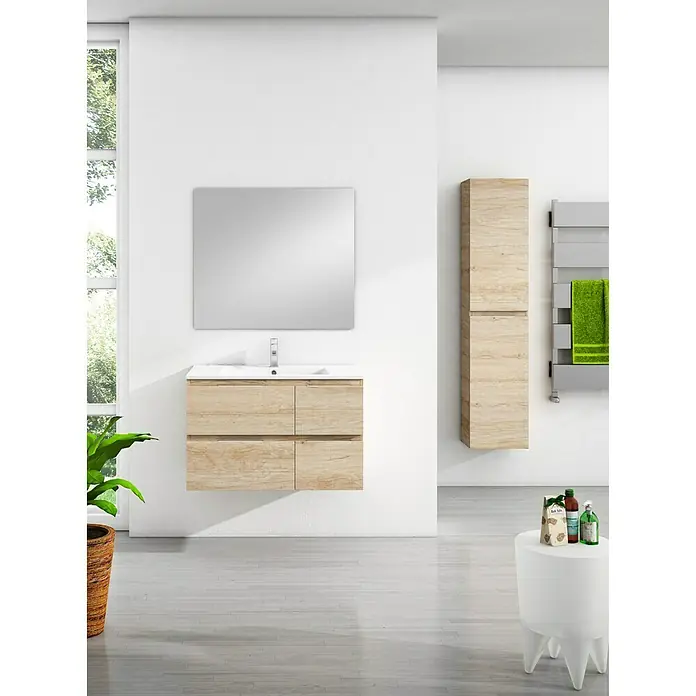 Mueble de lavabo Sheyla - 45 x 80 x 50 cm, Nebraska