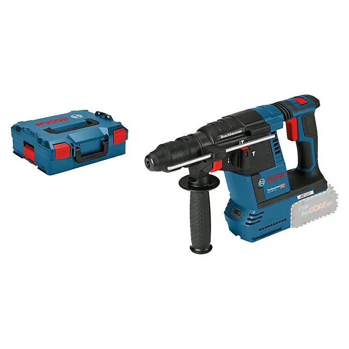 Bosch Professional Akku-Bohrhammer GBH 18V-26 L-Boxx - 18 V, Ohne Akku, Einzelschlagstärke: 2,6 J
