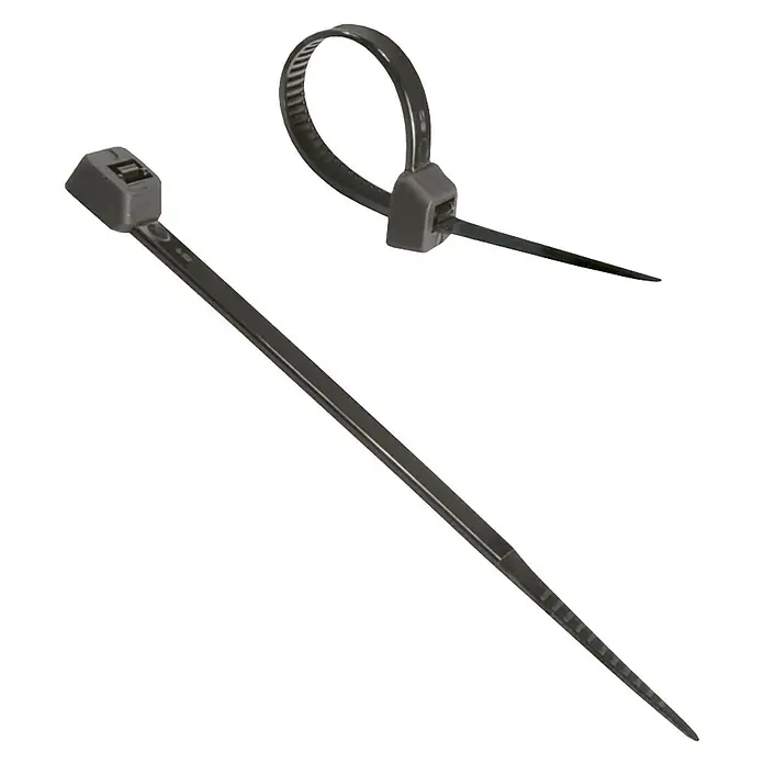 Kabelbinder - Schwarz, 200 x 3,5 mm, 100 Stk., Hohe Reißfestigkeit und Langlebigkeit