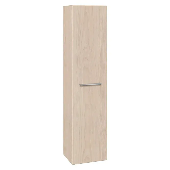 Scanbad Multo+ Hochschrank - 35 x 40 x 172,8 cm, Weiß/Ulme Nachbildung, Anschlag: Links