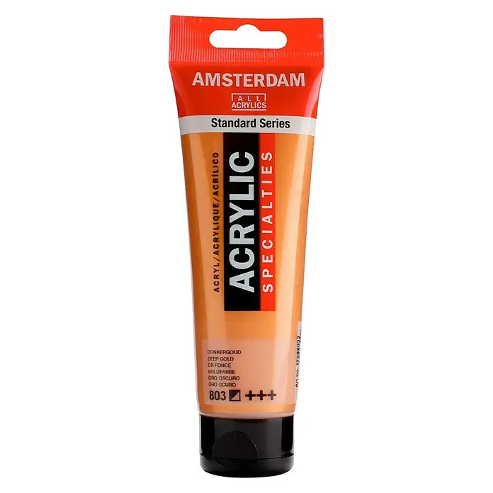 Talens Amsterdam Pintura acrílica Standard - Oro oscuro, 120 ml, Tubo
