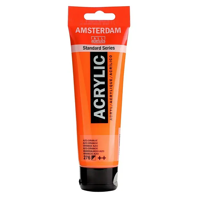 Talens Amsterdam Pintura acrílica Standard - Anaranjado azo, 120 ml, Tubo