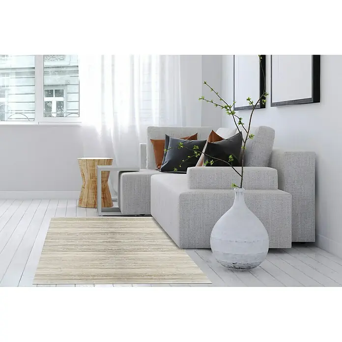 Alfombra de vinilo Cool - Blanco, 150 x 80 cm
