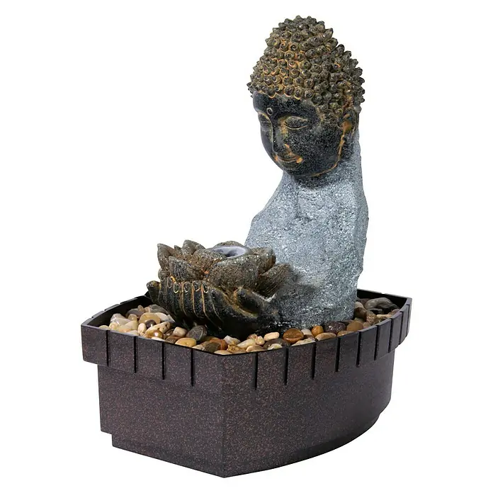 Dobar Kunststeinbrunnen - 20,5 x 16,5 x 27 cm - Vorderansicht