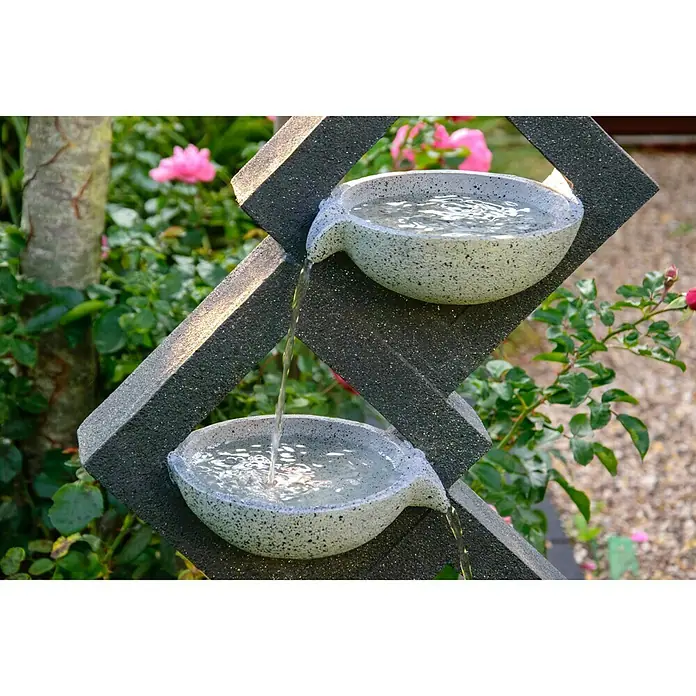 Dobar Kunststeinbrunnen - 41,5 x 20,5 x 100,5 cm - Detailaufnahme