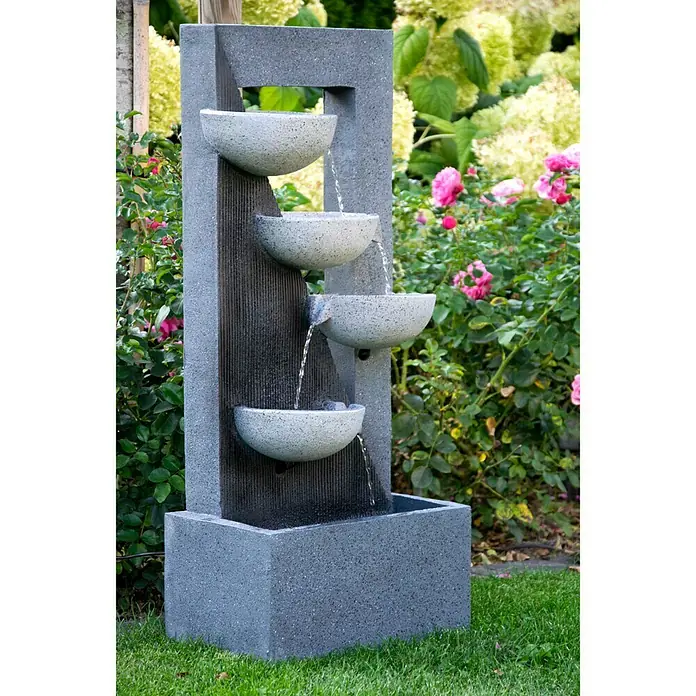 Dobar Kunststeinbrunnen - 40 x 25 x 92 cm - Stimmungsaufnahme