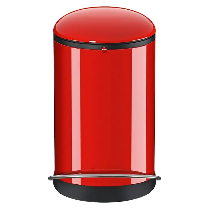 Hailo Mülleimer Harmony - M, Rot, 12 l - Vorderansicht