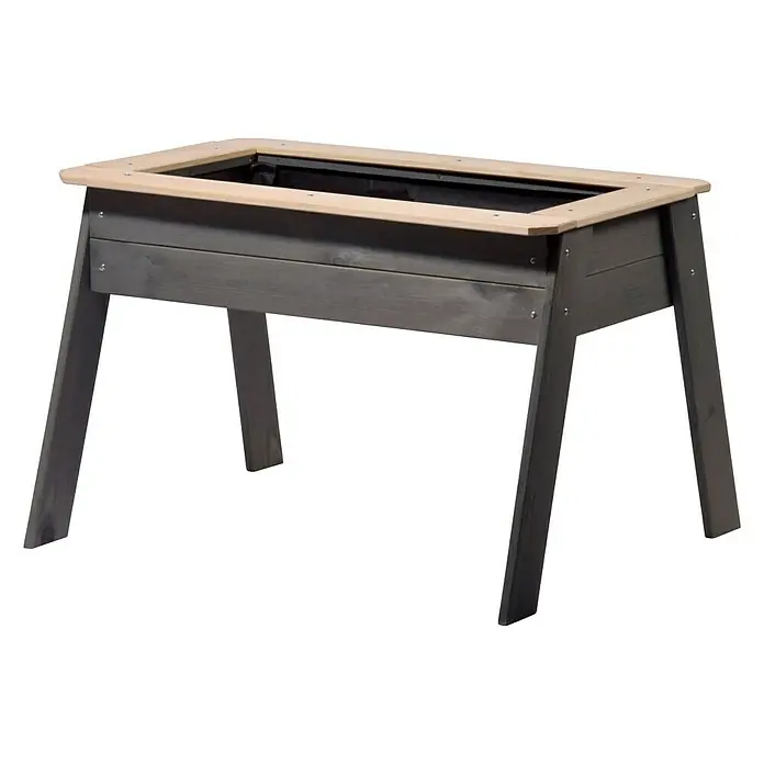 Dobar Hochbeet für Kinder - 78 x 60 x 50 cm, Holz, Grau - Vorderansicht