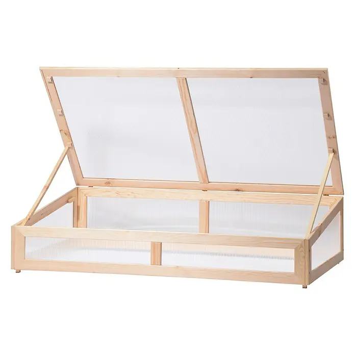 Dobar Frühbeet-Aufsatz - 128 x 67 x 31,5 cm, Holz - Vorderansicht