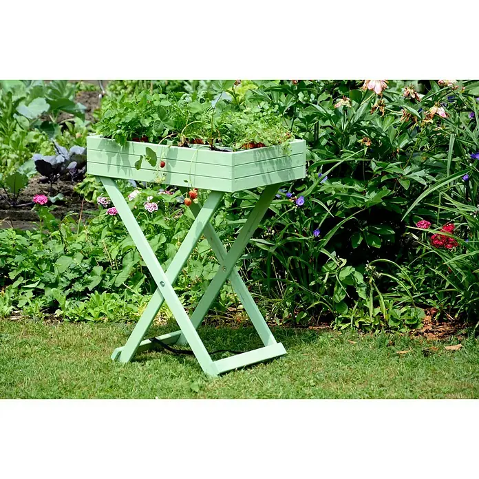Dobar Kräuterhochbeet - 58 x 38 x 75 cm, Holz - Stimmungsaufnahme