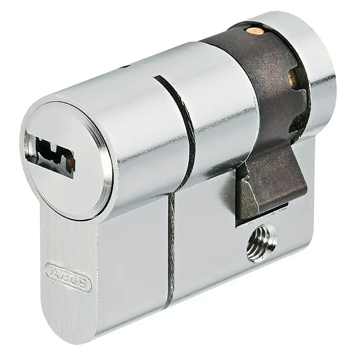 Abus Cilindro de perfil D6PS N 30/30 SC B - Níquel, Longitud total interior: 30 mm, Longitud total exterior: 30 mm, Número de llaves: 5 ud.