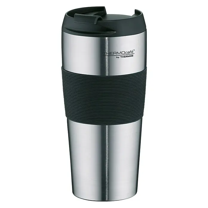 Thermos Thermo-Trinkbecher ThermoPro - 0,4 l, Matt/Schwarz - Rechte Seitenansicht