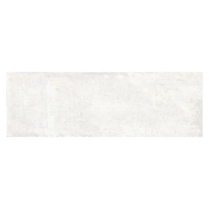 Revestimiento cerámico Less - 20 x 60 cm, Blanco, Mate, Efecto cemento