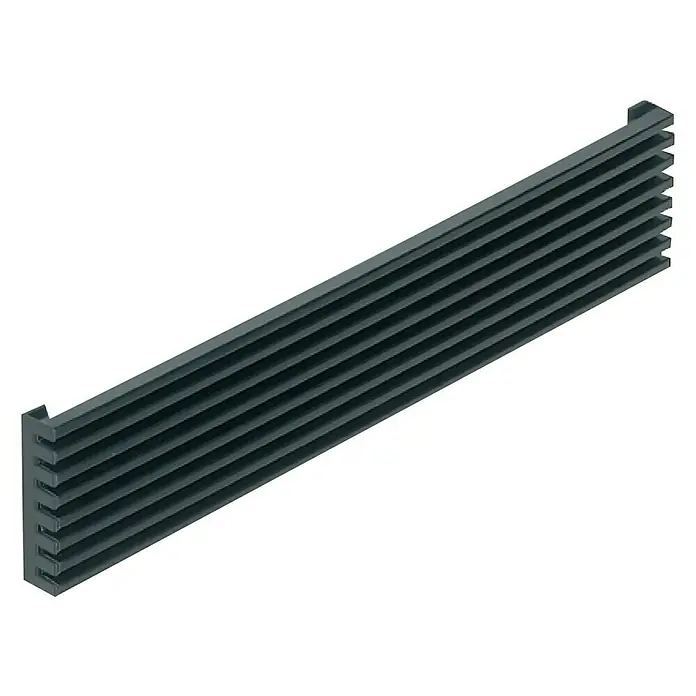 Rejilla de ventilación - Ancho: 59,8 cm, Negro