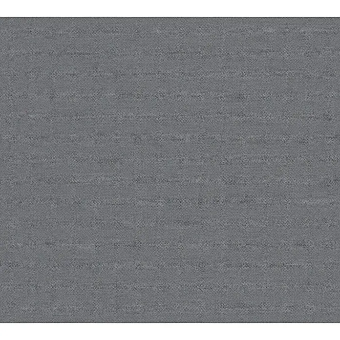 AS Creation Linen Style Vliestapete Changiert - Dunkelgrau, Uni, 10,05 x 0,53 m - Detailaufnahme