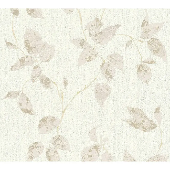 AS Creation Flavour Vliestapete Steine - Creme, Floral, 10,05 x 0,53 m - Detailaufnahme