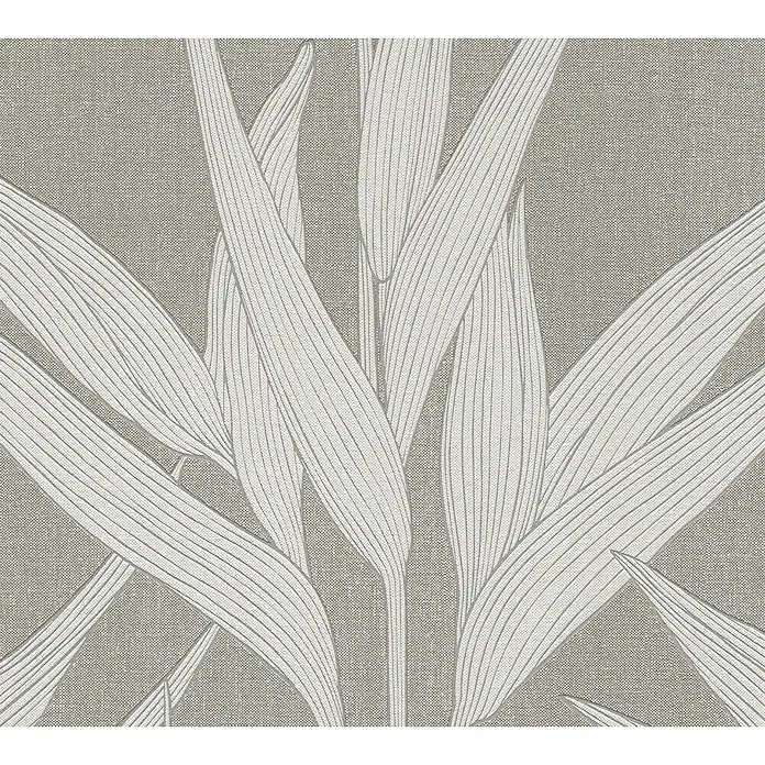 AS Creation Hygge Vliestapete Floral - Grau/Creme, Floral, 10,05 x 0,53 m - Detailaufnahme
