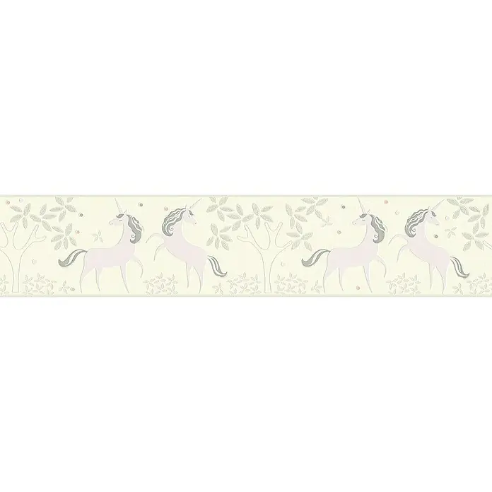 AS Creation Boys And Girls 6 Tapetenborte Einhorn - Gelb, Motiv, 5 x 0,13 m, Vlies - Detailaufnahme
