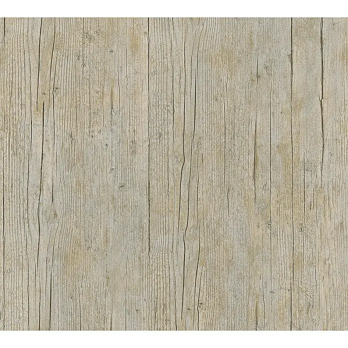 Lutèce Authentic Walls 2 Vliestapete - Taupe, Holzoptik, 10,05 x 0,53 m - Detailaufnahme