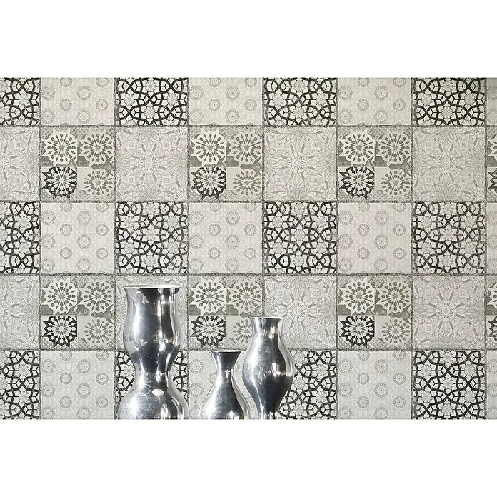 AS Creation Il Decoro Vliestapete - Grau, Fliesenoptik, 10,05 x 0,53 m - Stimmungsaufnahme
