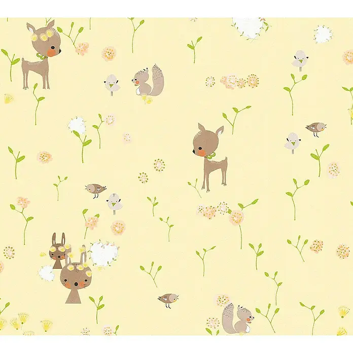 AS Creation Boys And Girls 6 Papiertapete - Gelb, Motiv, 10,05 x 0,53 m - Detailaufnahme